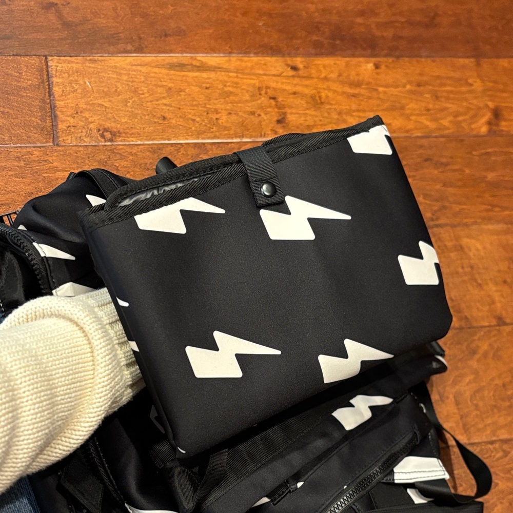 Neoprene Lightning Bolt Diaper Backpack - Picture 8 of 8